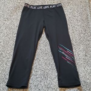 Champion Girls Crop Black Athletic Pants